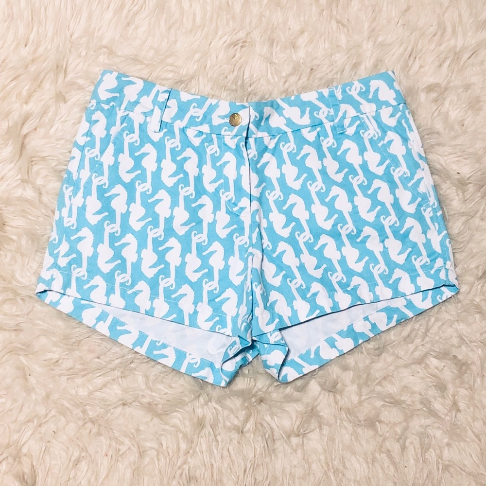 Seahorse Print Shorts